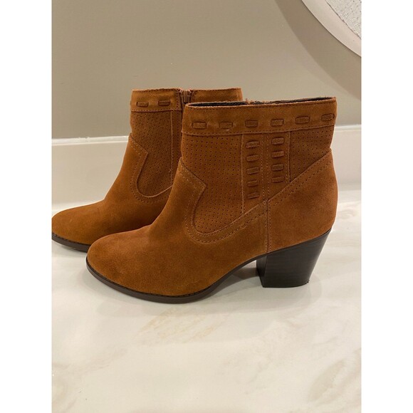 Market & Spruce Womens Size 8.5 Ankle Boots Brown  Faux Suede ? New Bootie - Picture 1 of 12